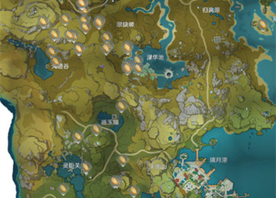 原神琥珀石采集点有哪些 原神琥珀石分布图及采集路线一览