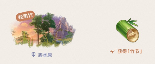 原神竹节在哪里多 原神轻策竹节分布位置及砍伐路线