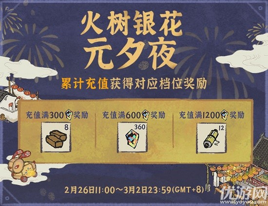 江南百景图火树银花元夕夜怎么玩 火树银花元夕夜奖励介绍